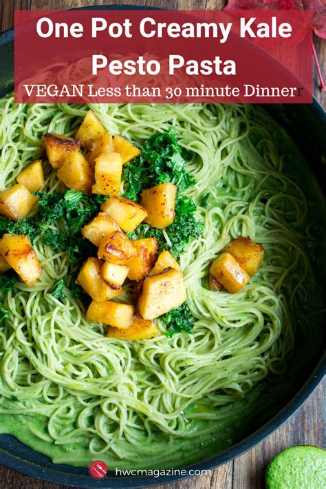 one-pot-creamy-kale-pesto-pasta-healthy-world-cuisine image