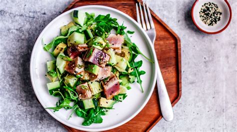 grilled-tuna-steak-salad-with-wasabi-vinaigrette image