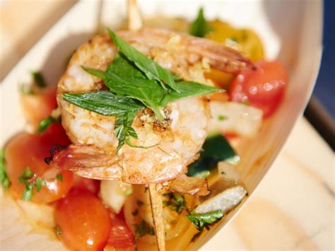 grilled-shrimp-skewers-with-fennel-chopped-salad image