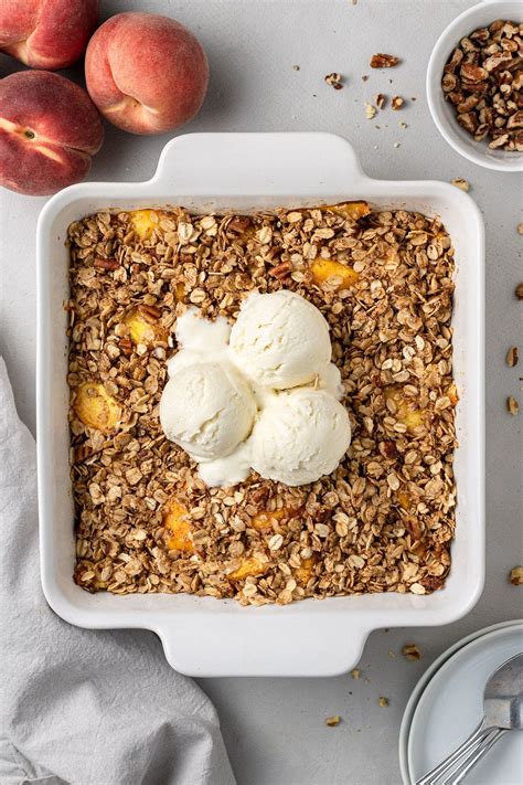 easy-healthy-peach-crisp-the-clean-eating-couple image