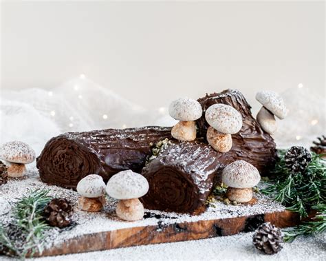 vegan-chocolate-yule-log-crumbs-caramel image