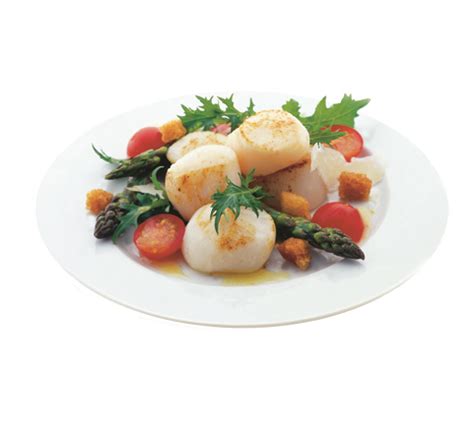 warm-scallop-salad-with-asparagus-and-parmesan image