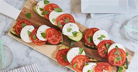 caprese-salad-with-grilled-zucchini-recipe-purewow image