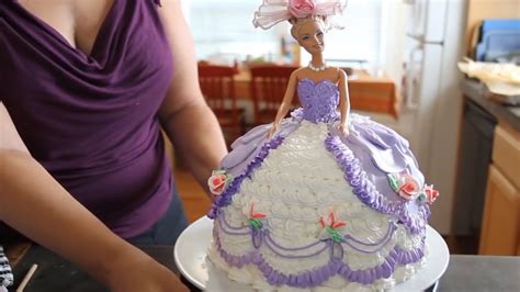 how-to-make-a-barbie-cake-cake-decorating image