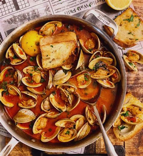 clams-with-chorizo-in-a-tomato-broth-seafood image