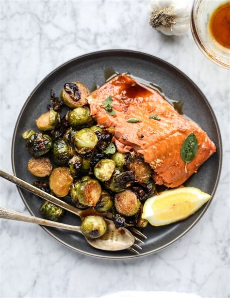 honey-garlic-salmon-and-brussels-sprouts-how-sweet image