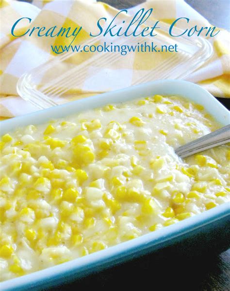 creamy-skillet-corn-grannys-recipe-cooking-with-k image