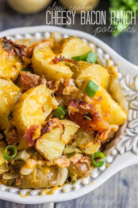 slow-cooker-cheesy-bacon-ranch-potatoes-the image