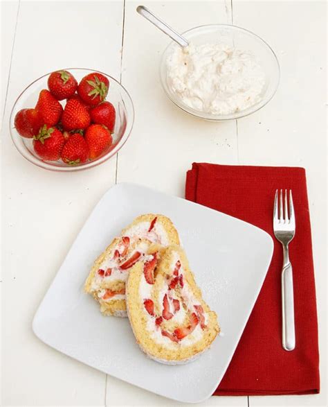 easy-and-delicious-strawberry-shortcake-roll image