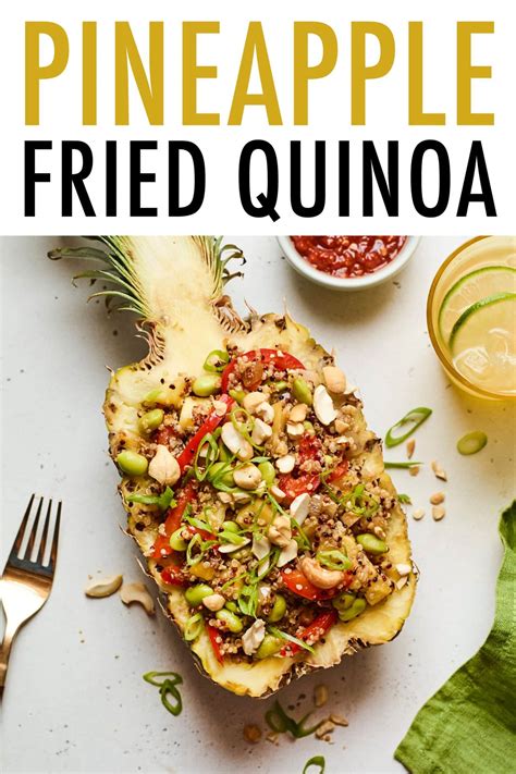 pineapple-fried-quinoa-in-a-pineapple-boat-eating-bird image