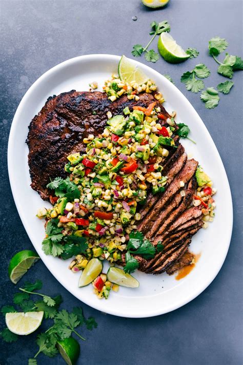 flank-steak-with-corn-salsa-chelseas-messy-apron image