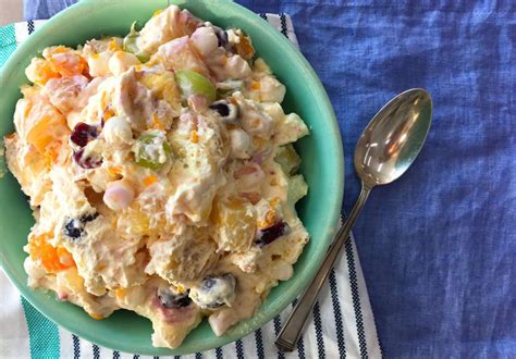 creamy-overnight-fruit-salad-recipe-southern-living image