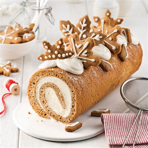 gingerbread-yule-log-5-ingredients-15-minutes image