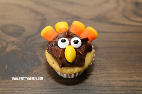 easy-turkey-cupcakes-pretty-my-party image