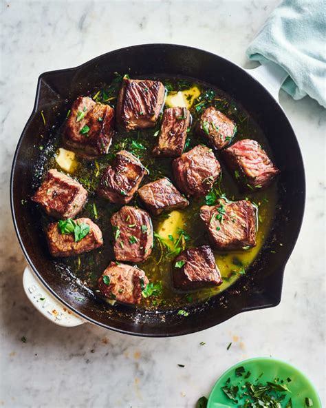 3-ingredient-herb-butter-steak-bites-recipe-kitchn image