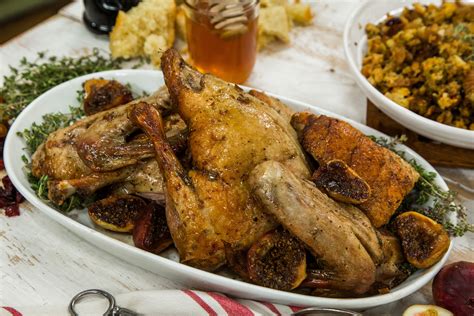 slow-roasted-duck-with-cornbread-stuffing-fig image