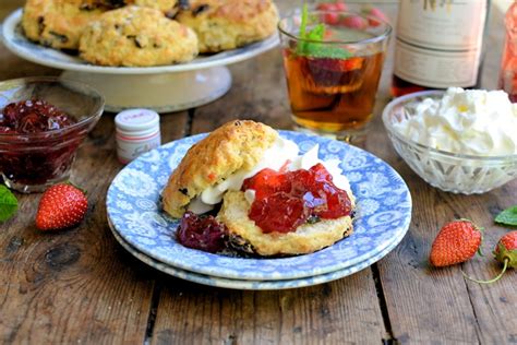 cream-scones-recipe-with-pimms-strawberry-jam image