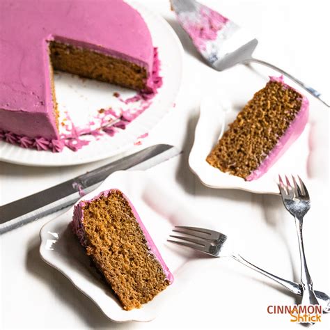 spice-cake-with-blueberry-frosting-easy-to-make image