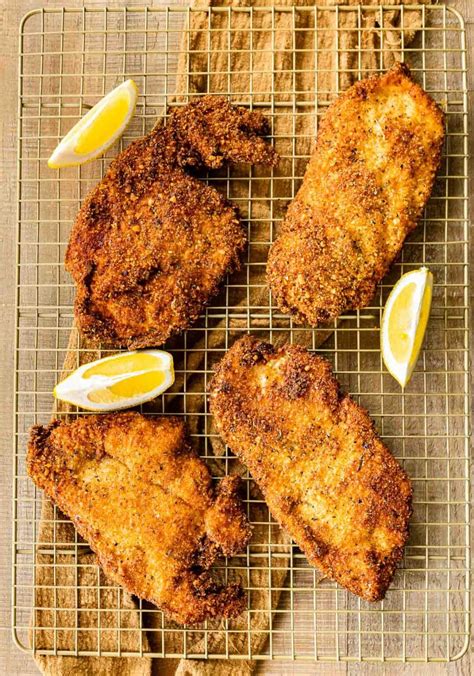 easy-crispy-breaded-chicken-recipe-dinner-then image
