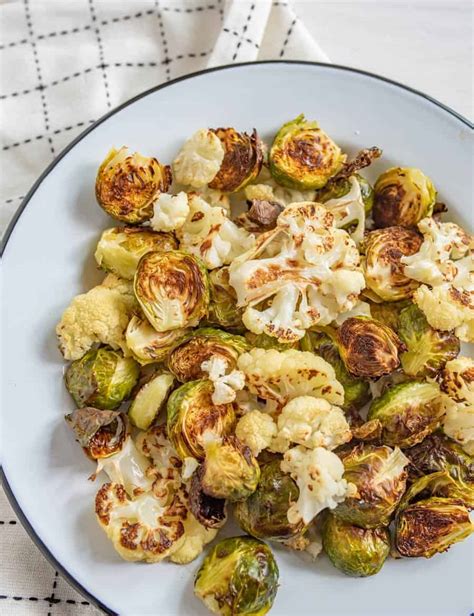 easy-roasted-brussels-sprouts-and-cauliflower image