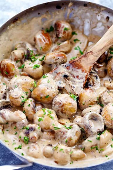creamy-garlic-parmesan-mushrooms-the image