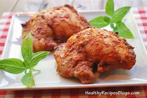 spicy-baked-boneless-skinless-chicken-thighs-healthy image
