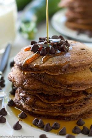 double-chocolate-zucchini-pancakes-whole-and image