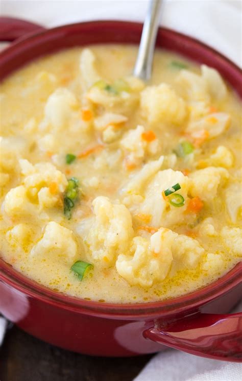 cheesy-cauliflower-soup-recipe-delicious-cauliflower image