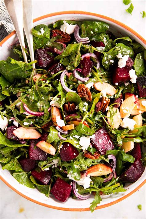 roasted-beet-salad-with-goats-cheese-recipe-savory image