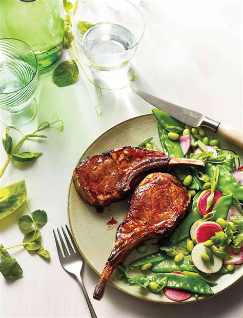 five-spice-lamb-chops-with-snow-pea-salad image