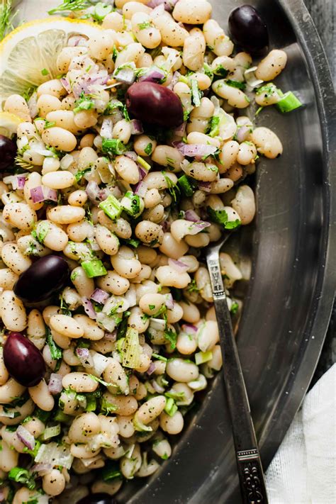 white-bean-salad-with-lemon-garlic-fresh-herbs image