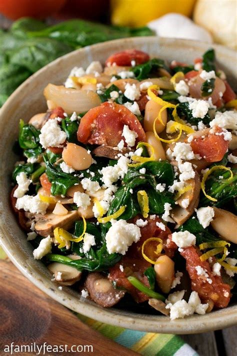 greek-spinach-with-white-beans-and-feta-a-family-feast image