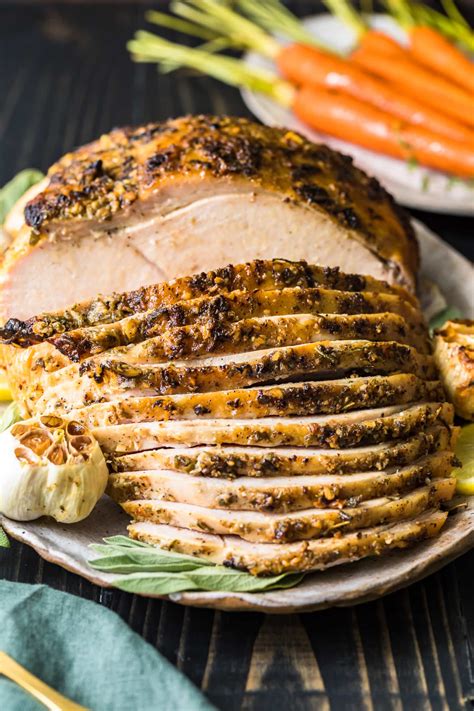 roast-turkey-breast-recipe-roasted-garlic-butter image
