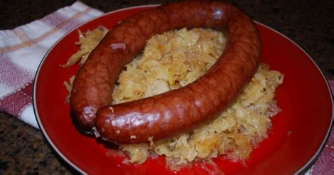 slow-cooker-kielbasa-and-sauerkraut-dinner image