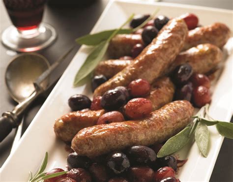 roasted-sausages-and-grapes-restaurant-hospitality image
