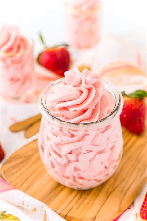 easy-whipped-strawberry-frosting-recipe-sugar-soul image