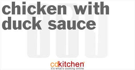 chicken-with-duck-sauce-recipe-cdkitchencom image