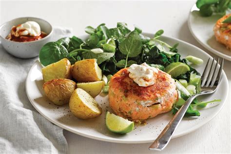 salmon-and-ginger-fish-cakes-healthy-food-guide image