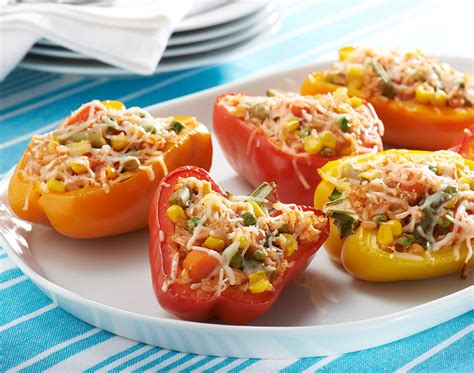 confetti-stuffed-bell-peppers-meatless-monday image