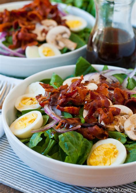 spinach-salad-with-warm-bacon-dressing-a-family image