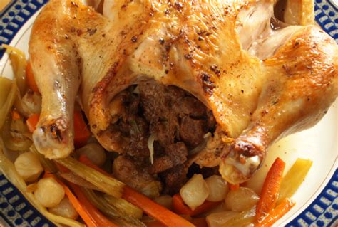 stuffed-roasted-chicken-with-vegetables-jamie-geller image