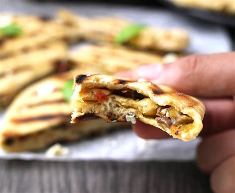 best-cheese-stuffed-flatbread-grilledstovetop-easy image