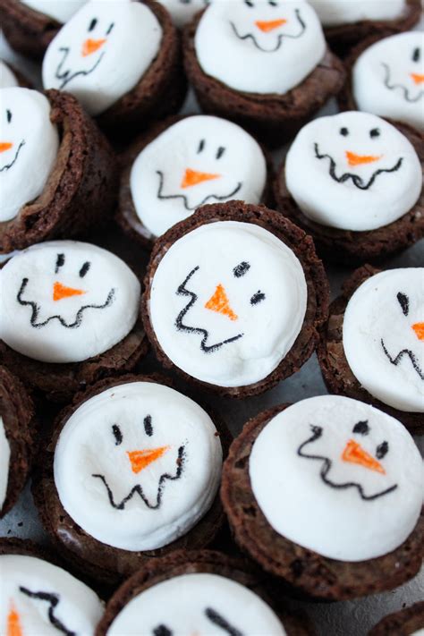 marshmallow-snowman-brownie-bites-sweets-by-elise image