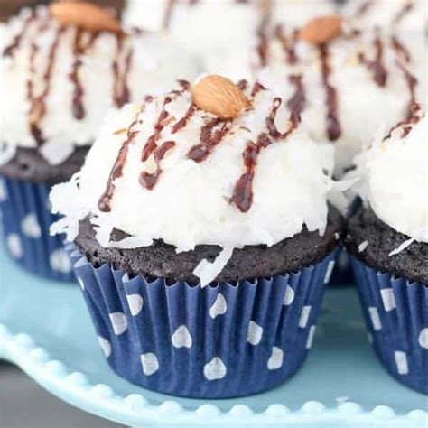 chocolate-cupcakes-with-coconut-filling-frosting image