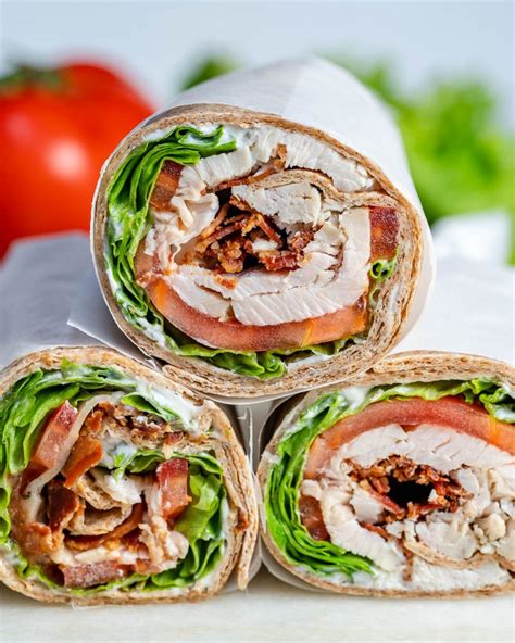 leftover-tangy-turkey-ranch-club-wraps-clean-food image