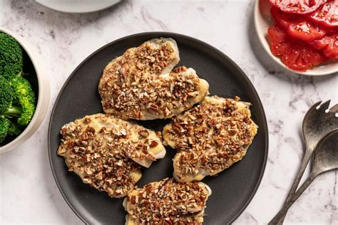 baked-tilapia-fillets-with-mustard-pecan-crust image