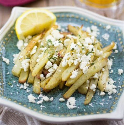 feta-fries-greek-style-fries-with-feta-lemon-olives image