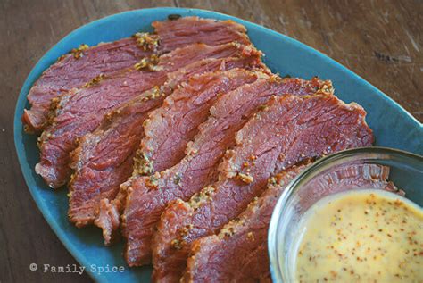 baked-corned-beef-with-mustard-crust-family-spice image
