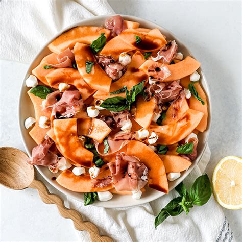 cantaloupe-basil-and-prosciutto-salad-with-balsamic image