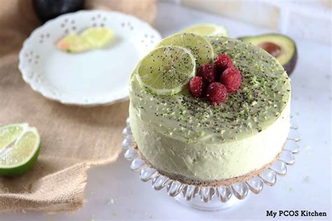 my-pcos-kitchen-keto-avocado-lime-cheesecake image